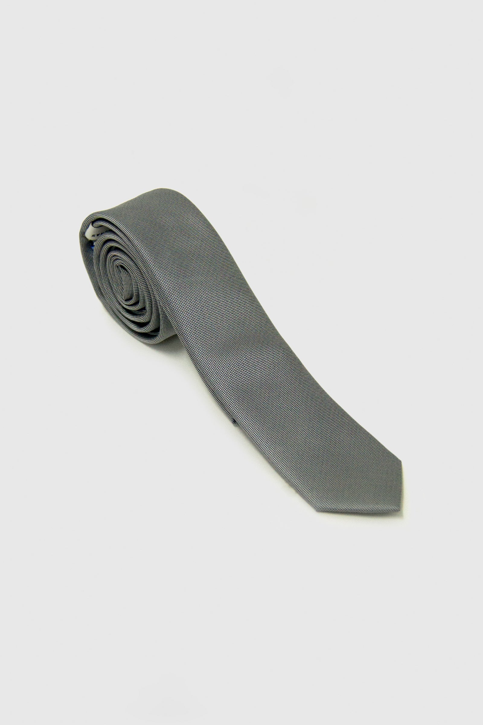 Corbata seda lisa estrecha s/ vida