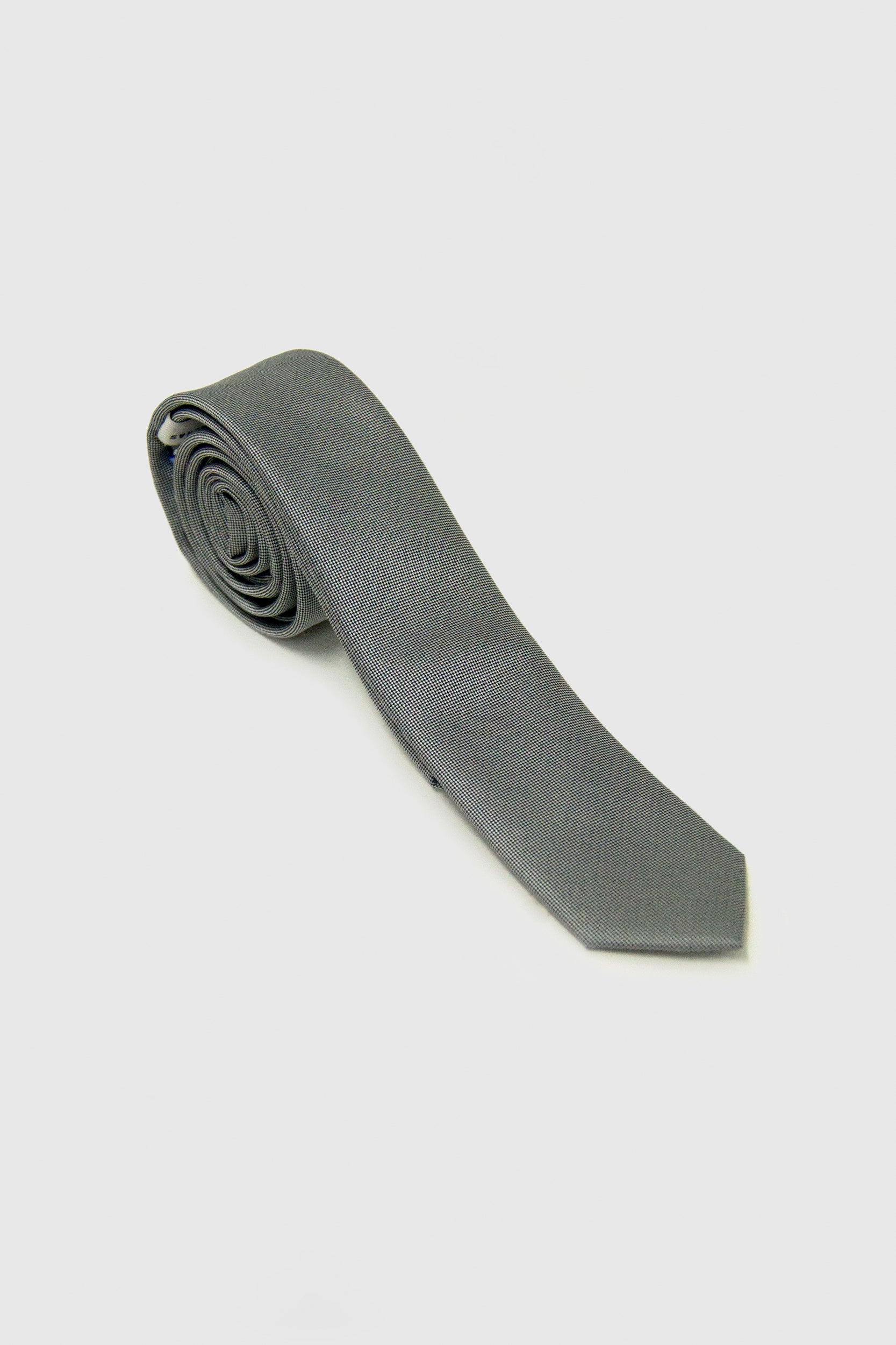Corbata seda lisa estrecha s/ vida