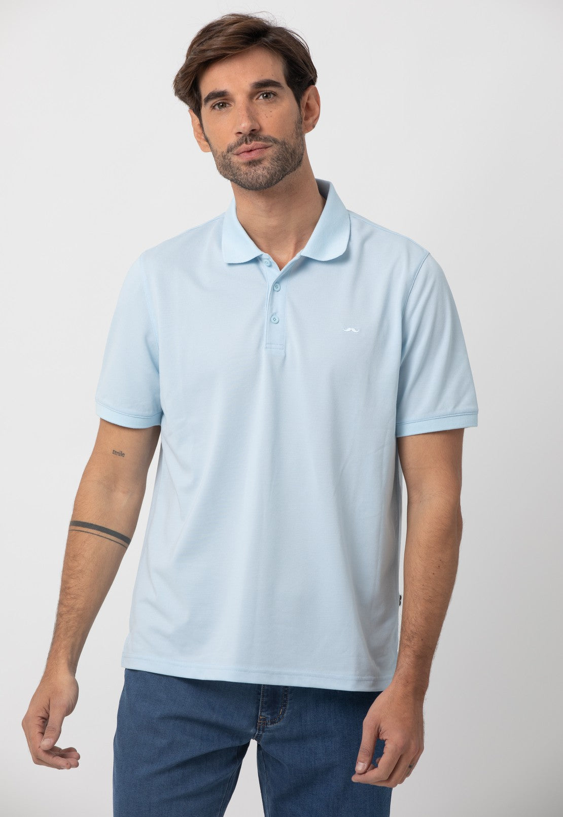 Polo m/c liso s/ planeta Outlet