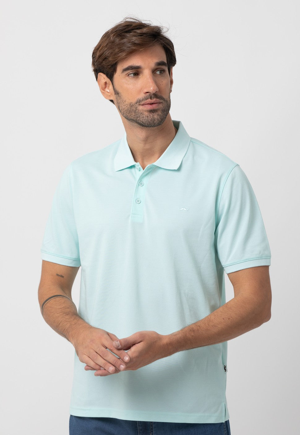 Polo m/c liso s/ planeta Outlet