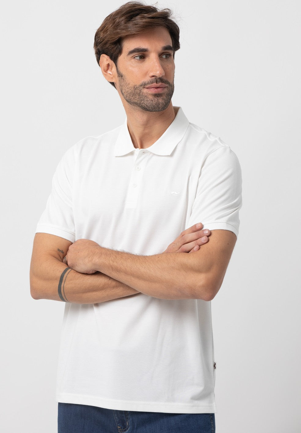 Polo m/c liso s/ planeta Outlet