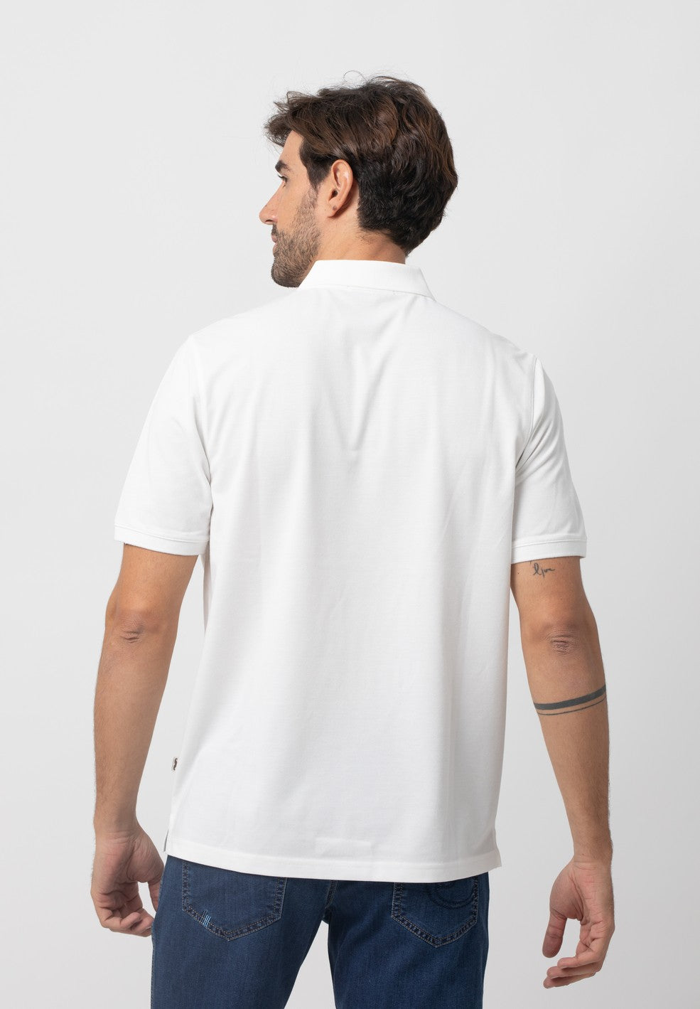 Polo m/c liso s/ planeta Outlet